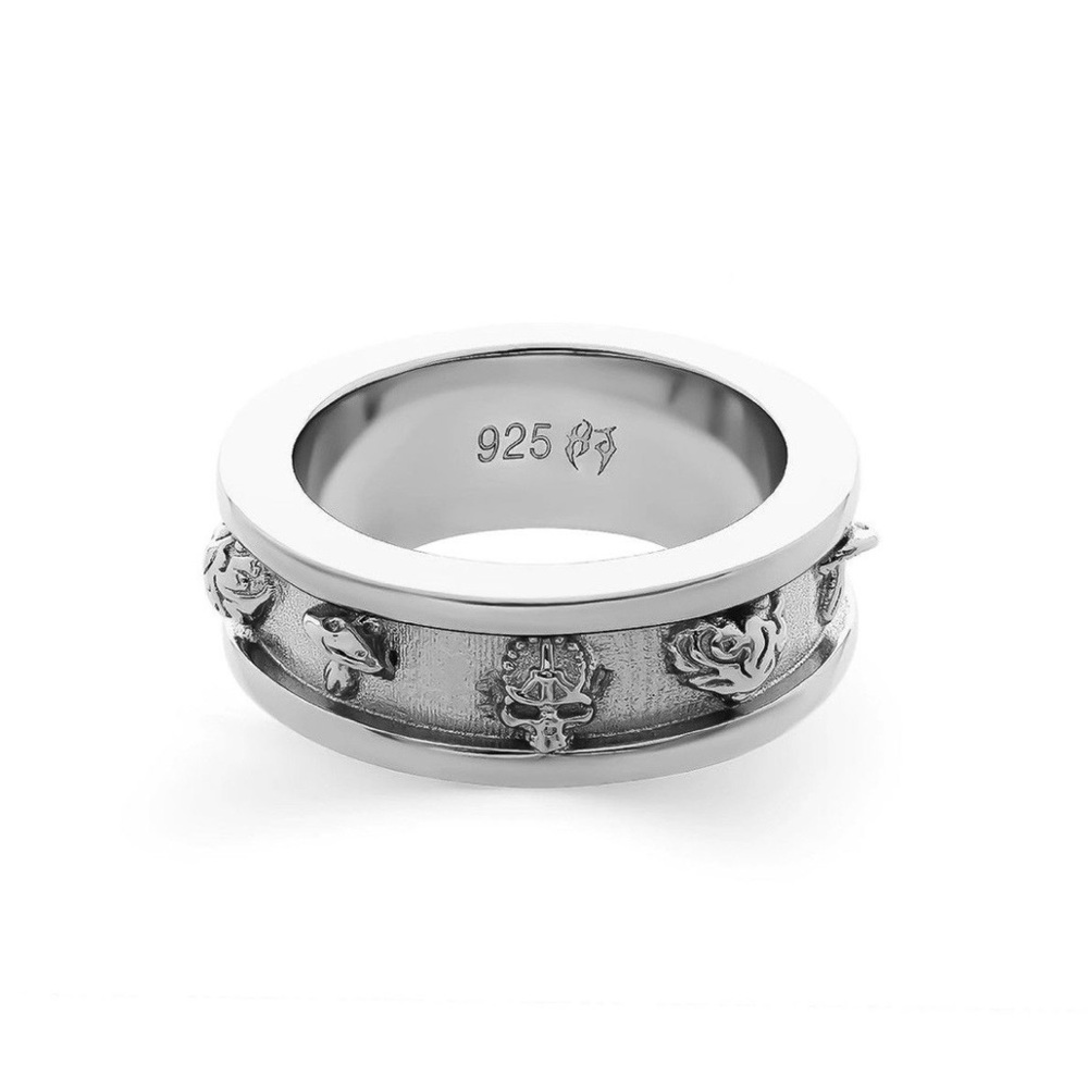 Hard Jewelry Psychedelic Love Ring Size 11